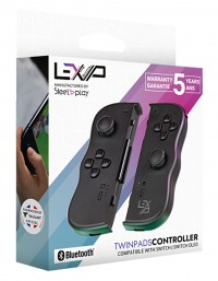 Lexip SteelPlay Twin Pads Controllers for Nintendo Switch (Black)